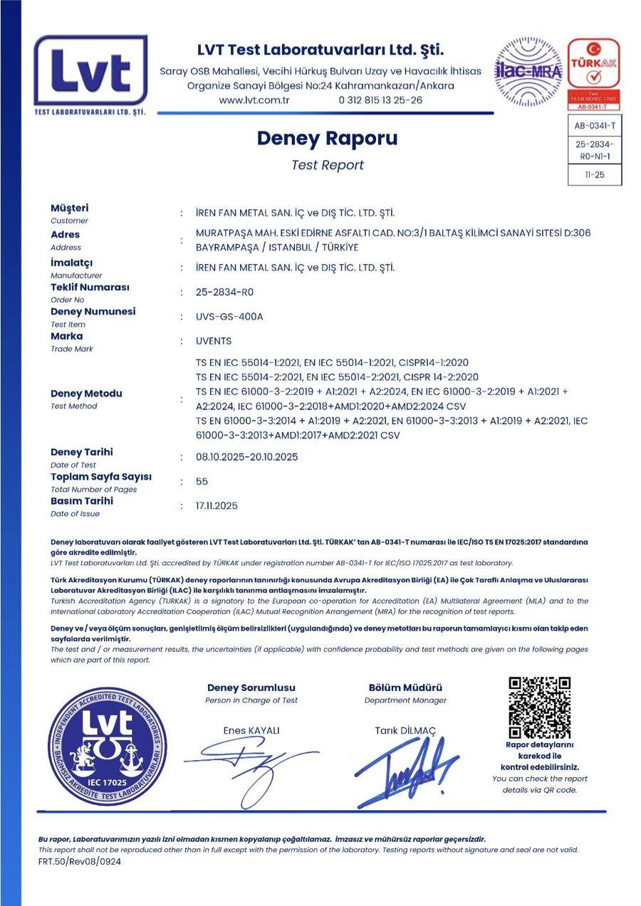 EMC certificate